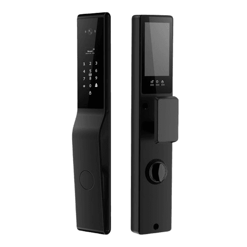SJJ full-auto face recognition smart lock with peephole camera