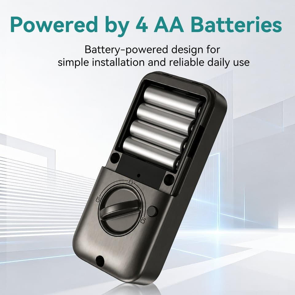 SJJ Aluminum Fingerprint Deadbolt Cloud detail photo 4 — Tuya/TTLock app