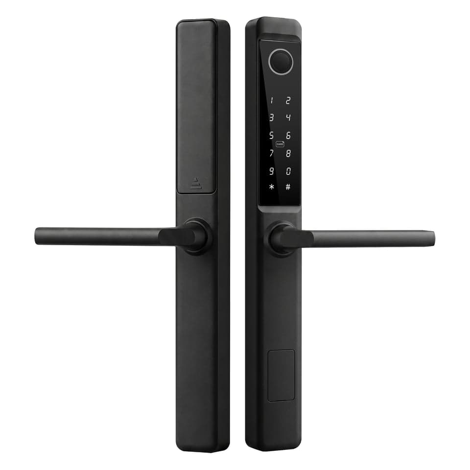 SJJ Aluminum Narrow Fingerprint Lock Entry detail photo 5 — Tuya/TTLock app