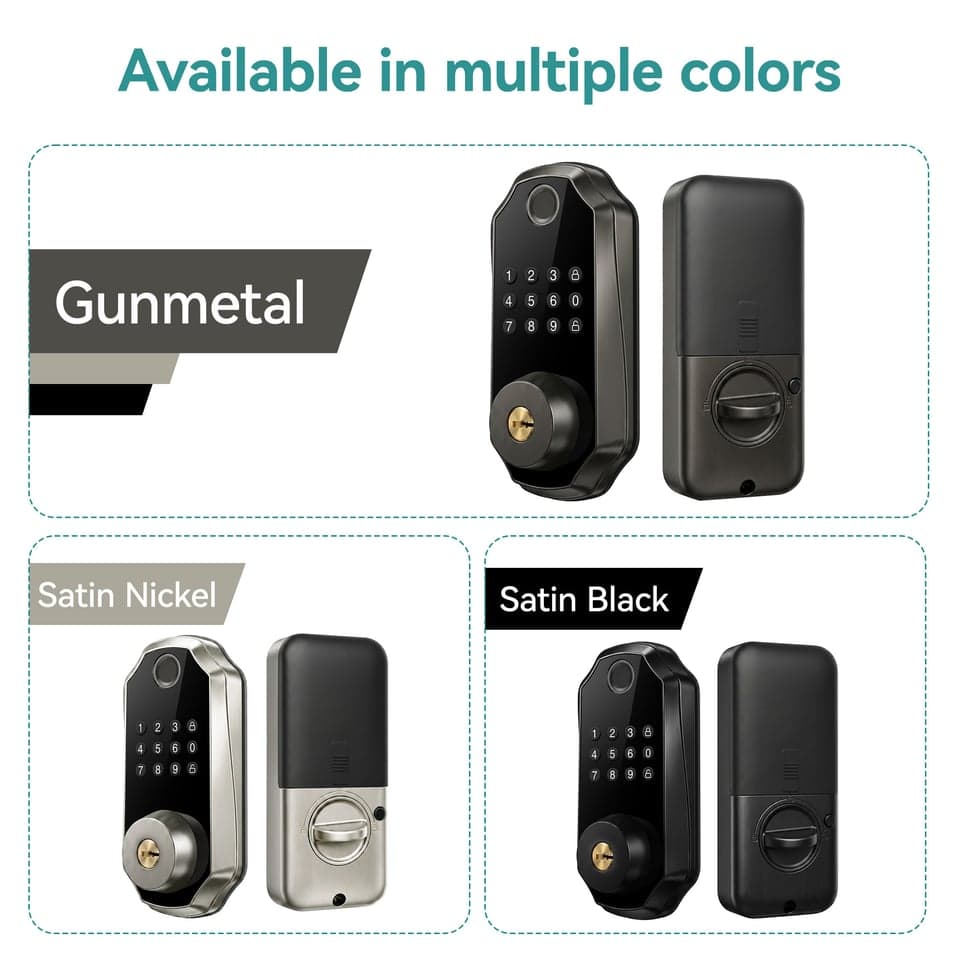 SJJ Fingerprint Deadbolt Hotel/Office detail photo 4 — Tuya/TTLock app