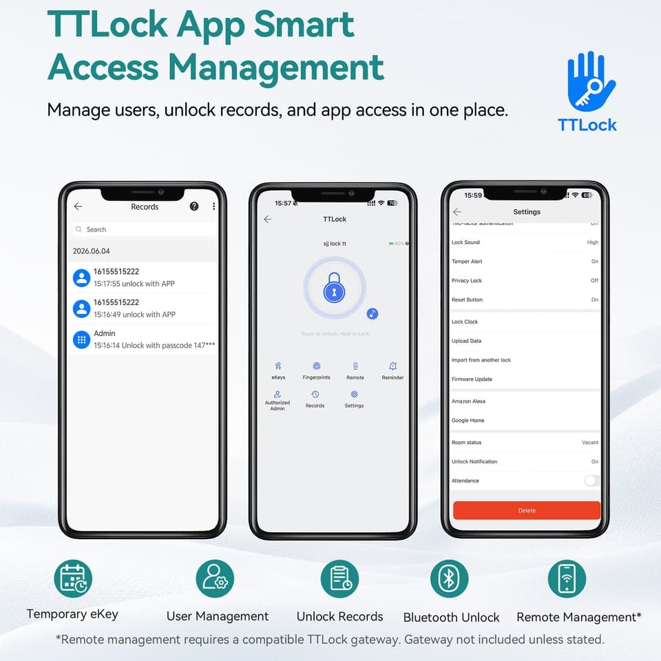 SJJ Fingerprint Smart Padlock detail photo 2 — Tuya/TTLock app