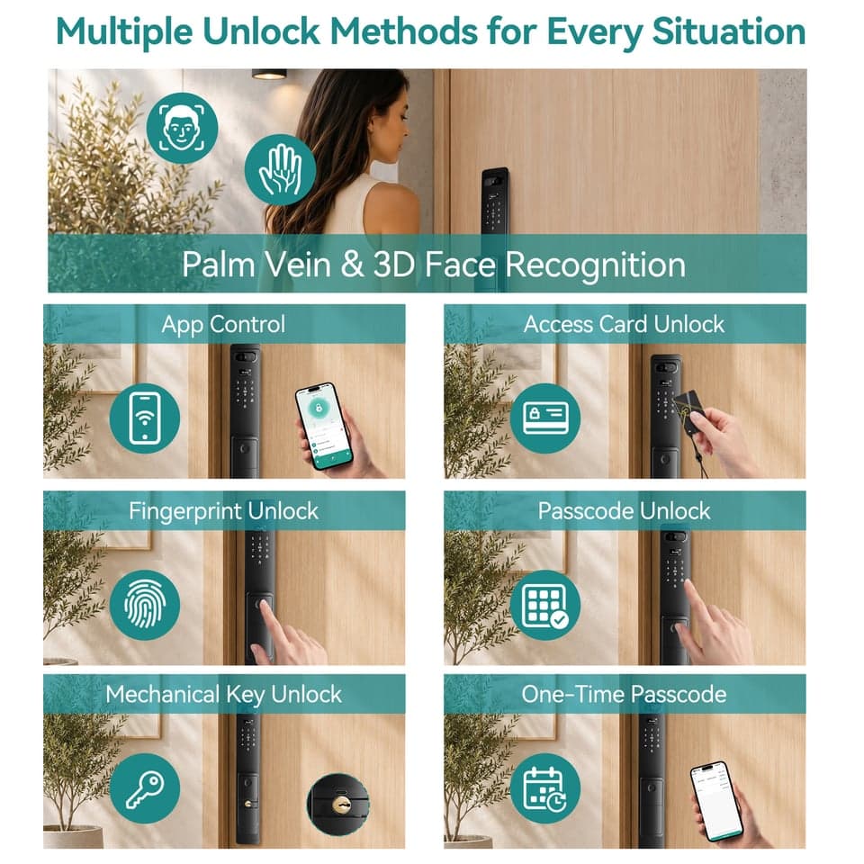 SJJ WiFi Full Auto Lock Mid Plus detail photo 1 — video peephole