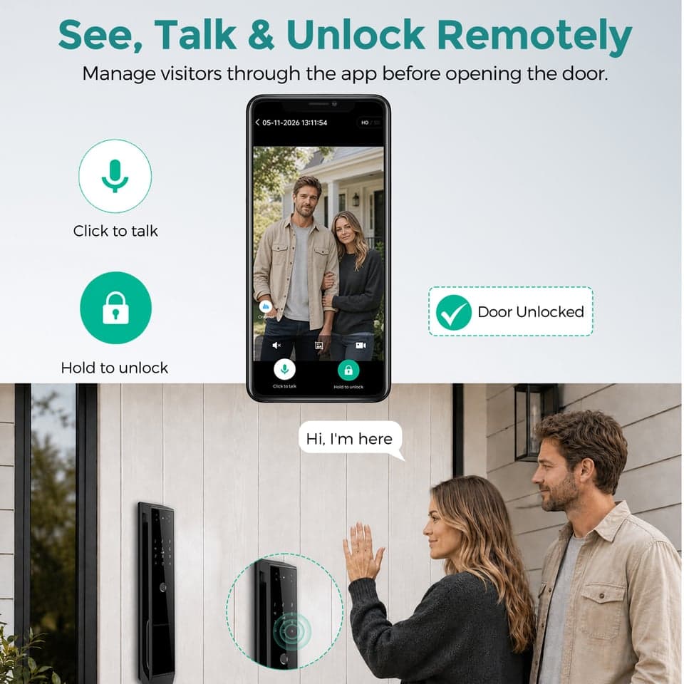 SJJ WiFi Full Auto Lock Standard detail photo 4 — video peephole